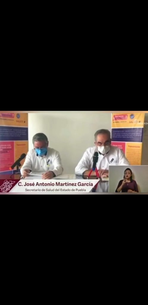 Video desde Puebla: El Parte de Guerra del lunes 22 confirma 33 muertos y mil 59 enfermos más de Covid19 en el estado durante el fin de semana