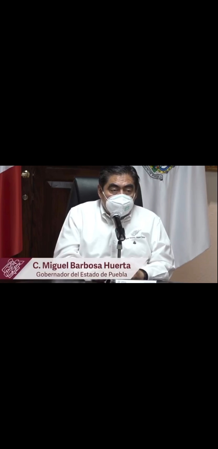 Video desde Puebla: Gobernador Barbosa pidió el respaldo de los alcaldes para abatir el Coronavirus