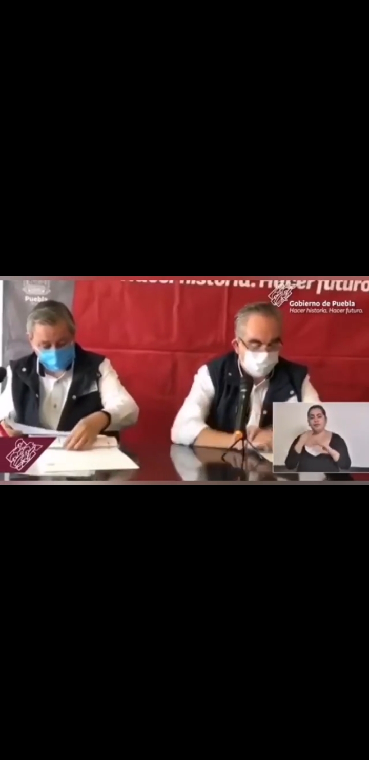 Video desde Puebla: Van 1255 fallecidos y 9 mil 724 de Coronavirus en la entidad