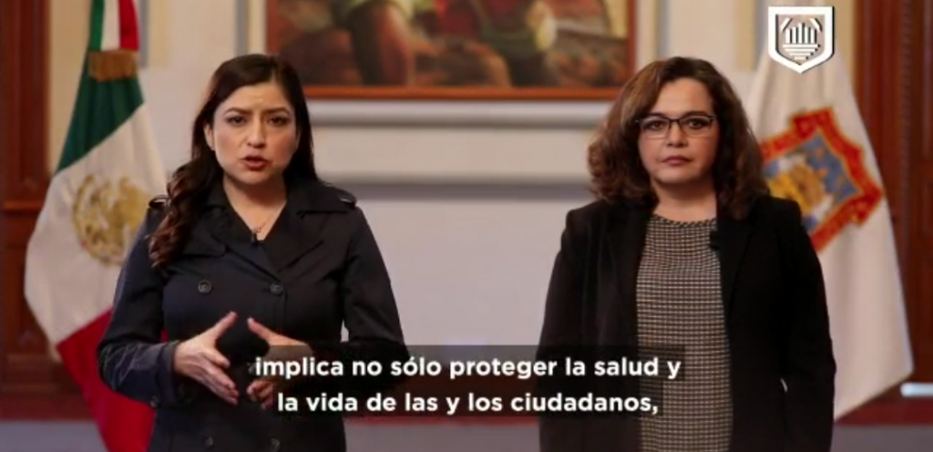 Video desde Puebla: Opositores sólo buscan desprestigiar el trabajo en la contingencia sanitaria, acusó Claudia Rivera