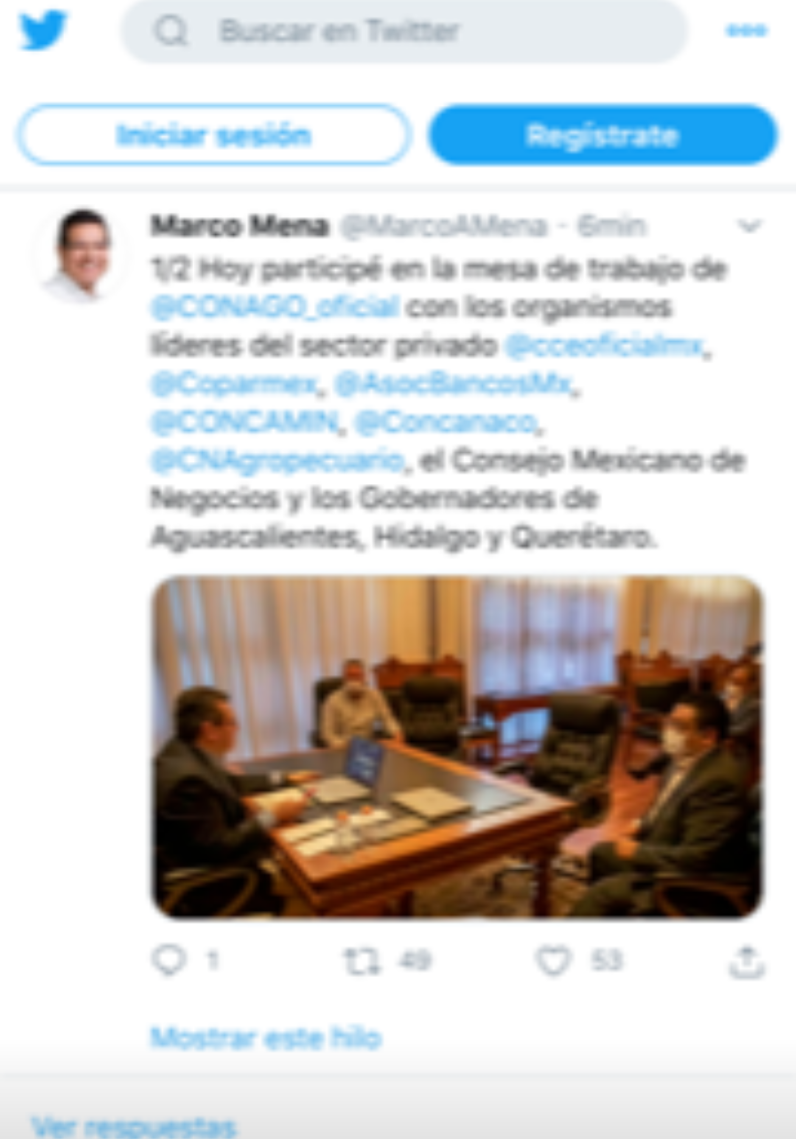 Desde Tlaxcala: Reactivar la economía y cuidar la salud de los trabajadores, destacó Marco Mena en la Conago