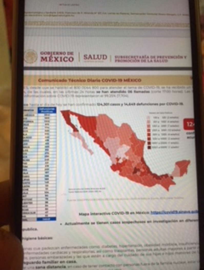 Parte de Guerra nacional martes 9 de junio: México acumula 14 mil 649 muertos y 124 mil 301 casos de  Coronavirus