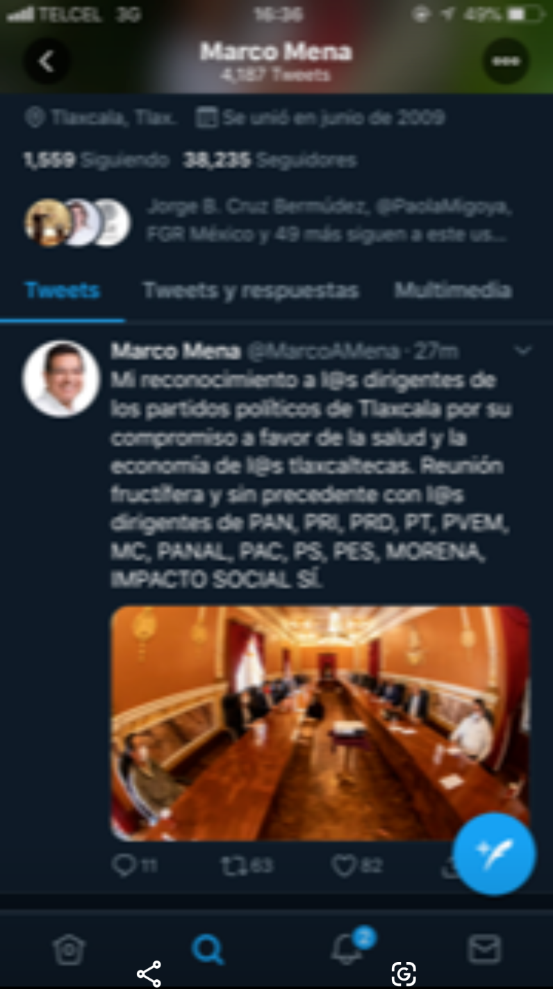 Marco Mena reconoció a los dirigentes de partidos políticos 