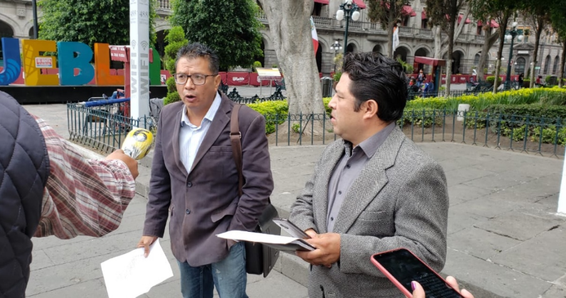 Video desde Puebla: Observatorio Ciudadano Laboral, Ruta 5 y el Frente por la Paz de los Poblanos exigen a Mario de la Rosa frenar persecución a Eloy Méndez