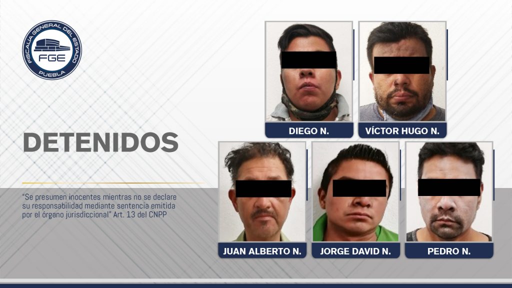 Fiscalía Puebla detuvo a banda de secuestradores, 3 son de Veracruz