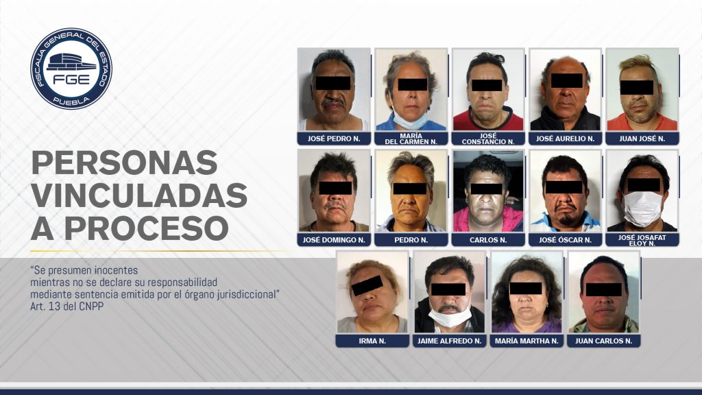 Vinculación a proceso de 14 personas aprehendidas en Amozoc