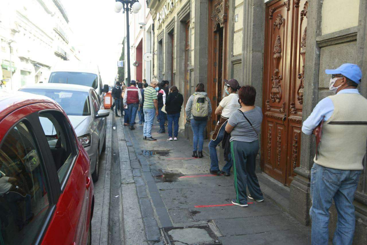 Continúa la promoción de Sana Distancia en el Centro Histórico de Puebla capital