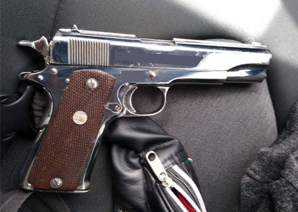 La SSC asegura a una persona en posesión de un arma de fuego en Acuamanala