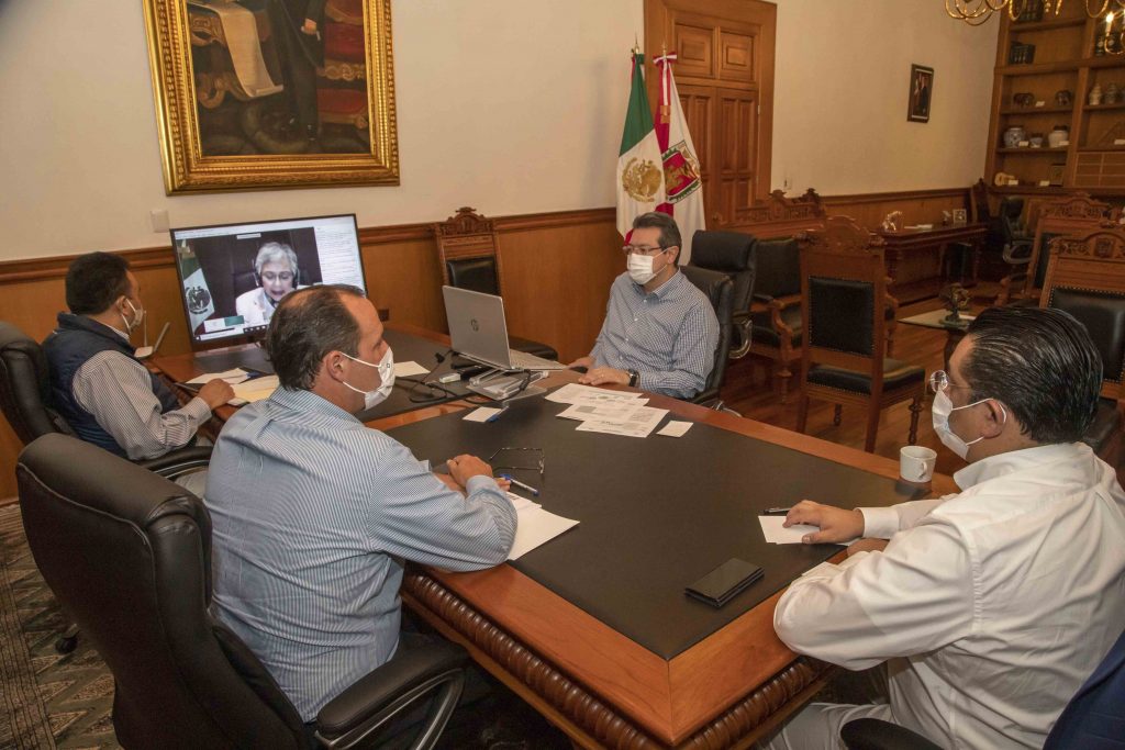 Marco Mena participa en reunión con secretarios federales sobre reactivación economica,tras puesta en marcha del T-MEC.