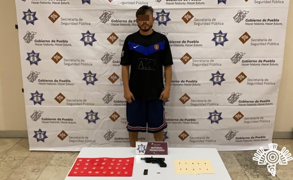 Presunto narcomenudista de “La Patrona”, detenido por la Policía Estatal en Balcones del Sur.