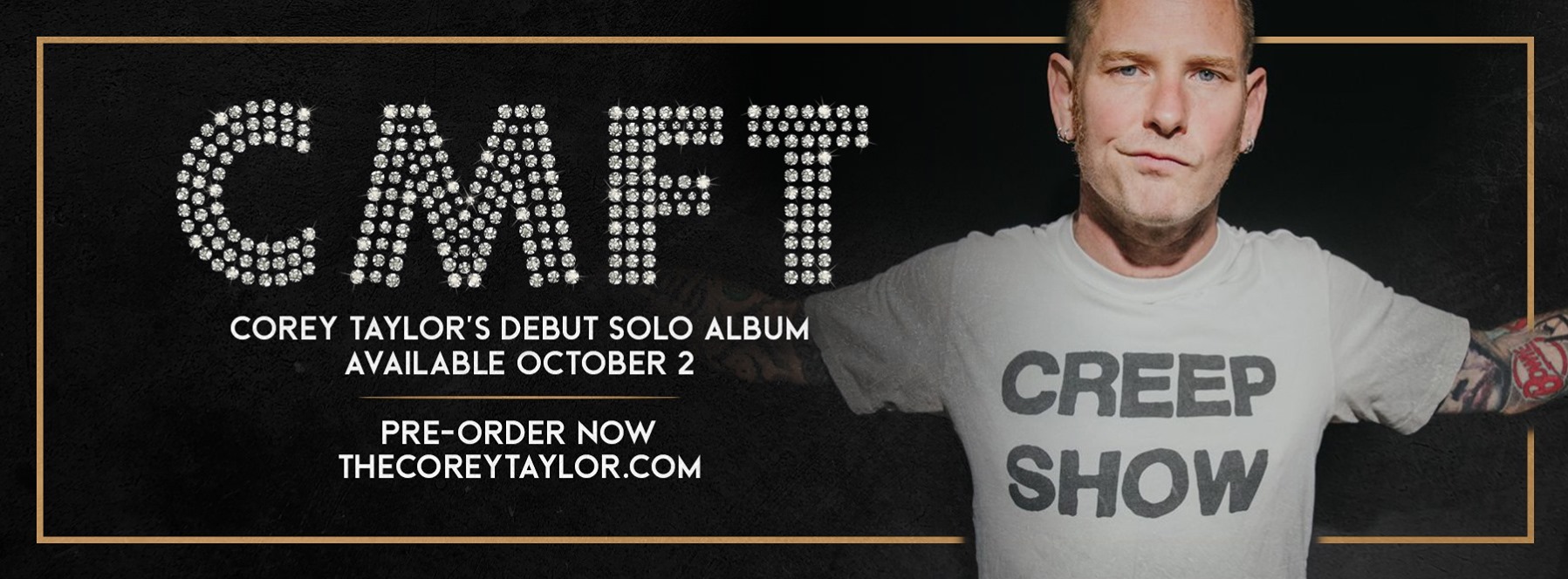 Corey Taylor anunció el lanzamiento de “CMFT”, su álbum debut en solitario