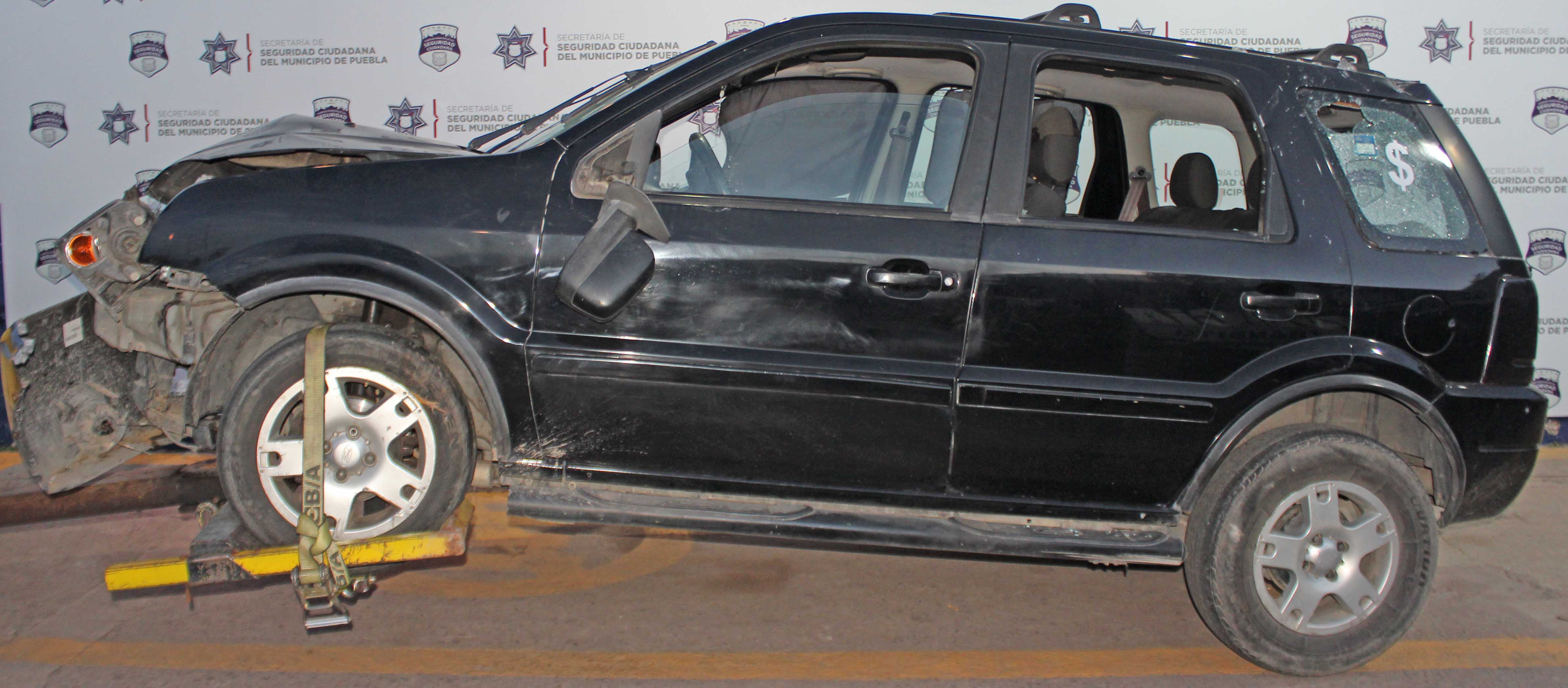 Mediante persecución, detuvo Policía Municipal de Puebla a hombre por robo de vehículo