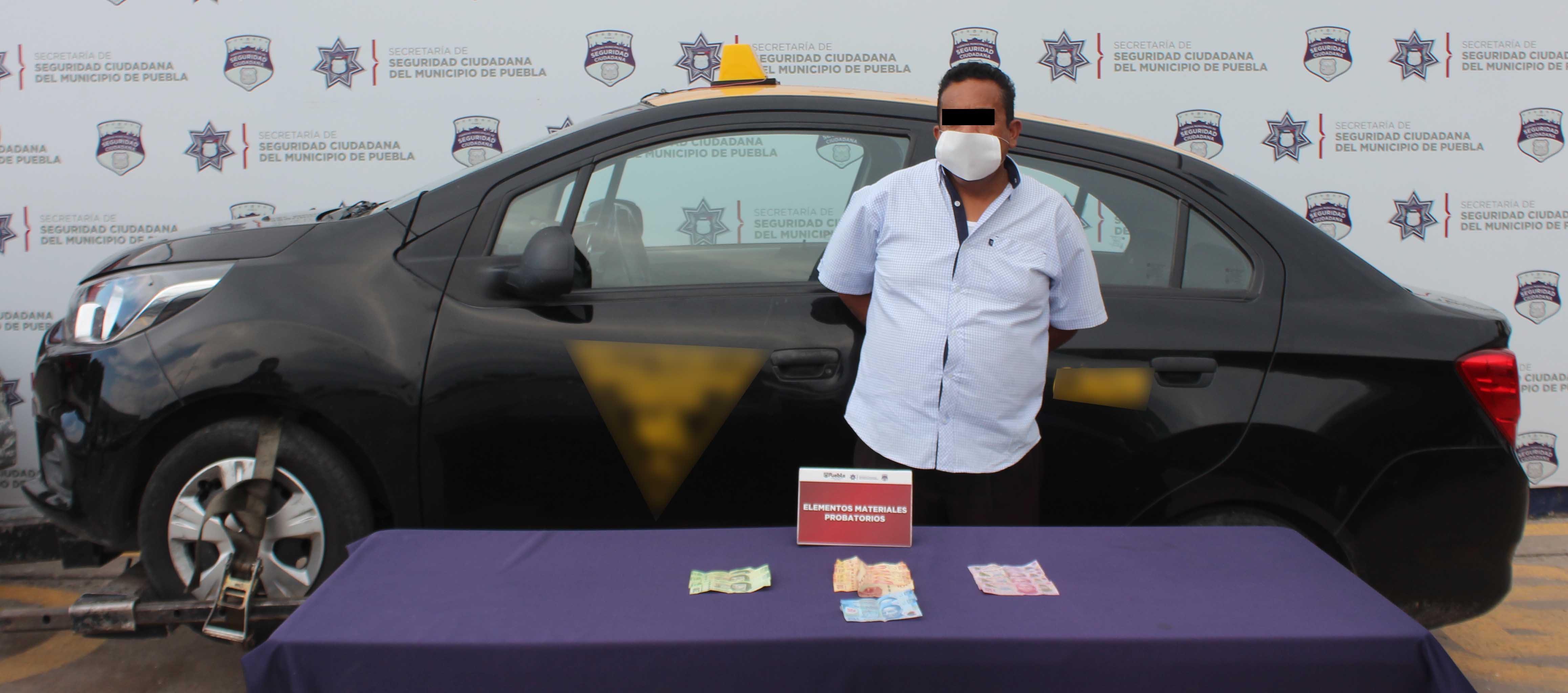 Detuvo Policía Municipal de Puebla a probable responsable de robo a gasolinera.