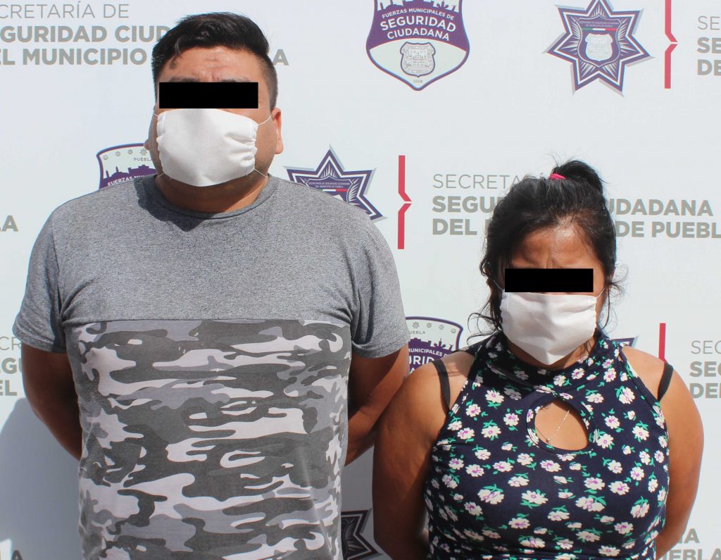 Recuperó unidad canina de la Policía Municipal de Puebla un tractocamión robado; una pareja fue detenida.