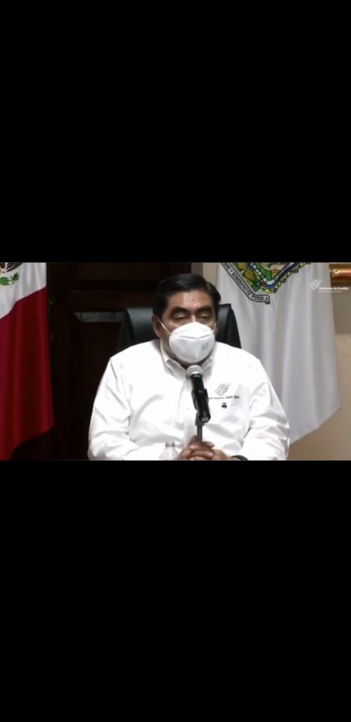 Video desde Puebla: Gobernador informó que comenzó un descenso en la cantidad de casos de Coronavirus