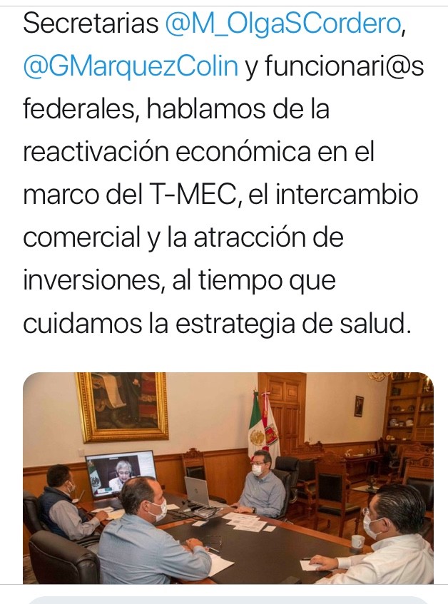Gobernador de Tlaxcala, Marco Mena, sostiene reunión de la Conago