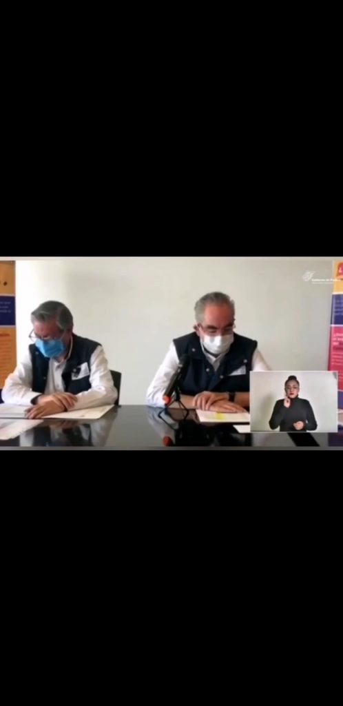Video desde Puebla: Parte de Guerra confirma mil 700 muertos y 11 mil 832 casos, informó la secretaría de Salud