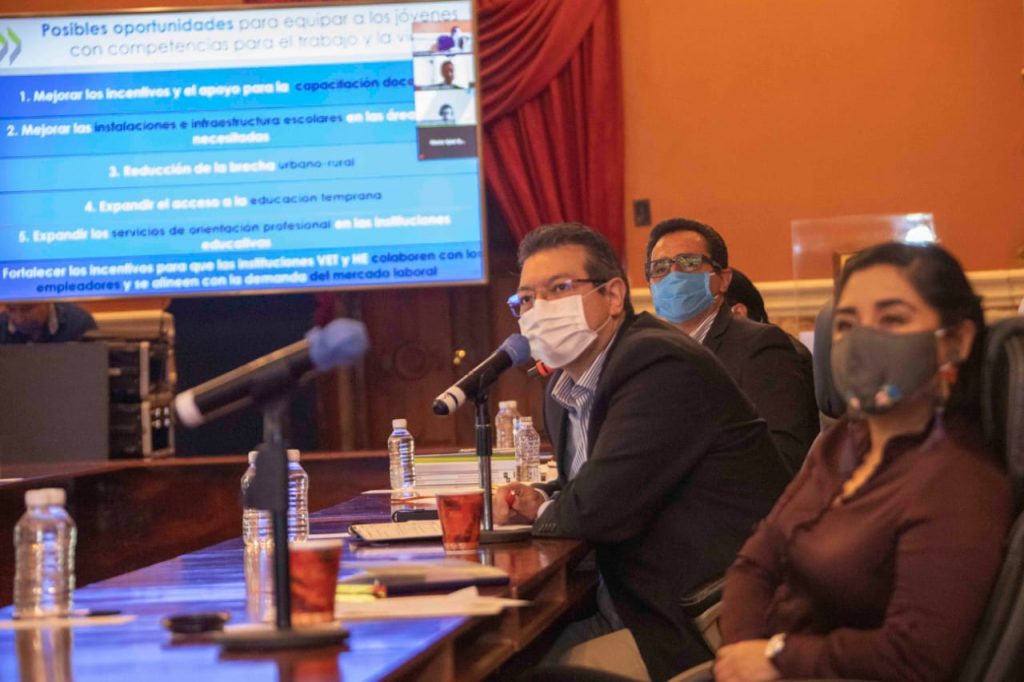 OCDE con Marco Mena inician trabajos del estudio de destrezas y habilidades en Tlaxcala