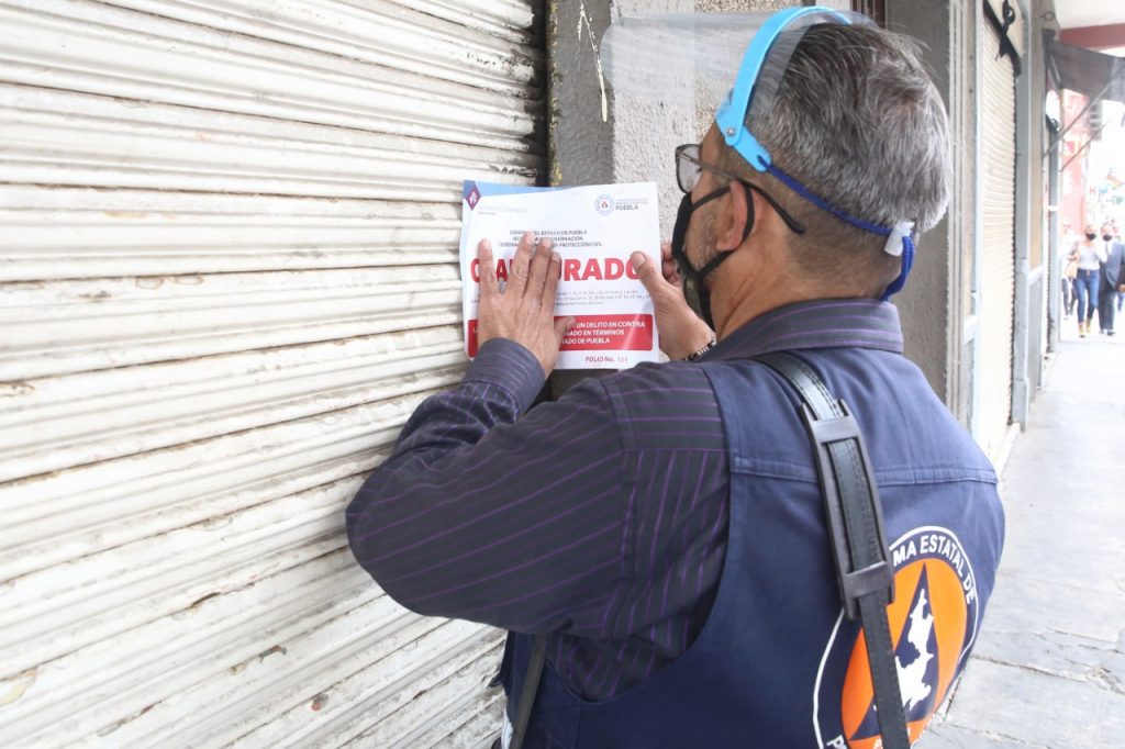 Protección Civil estatal verifica que comercios cumplan con las medidas sanitarias anticoronavirus