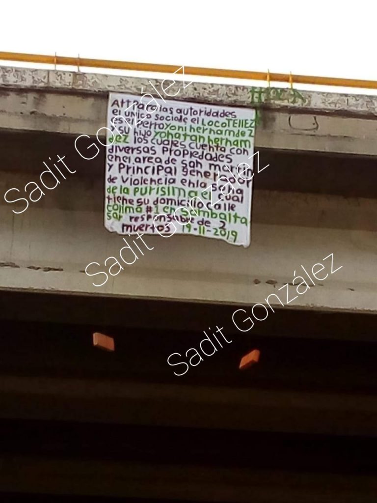 Aparece otra supuesta narcomanta en la autopista Arco Norte