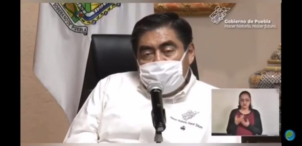 Video desde Puebla: Ciclo escolar iniciará en agosto y de manera on line, aunque todavía no se define el día, señaló Miguel Barbosa