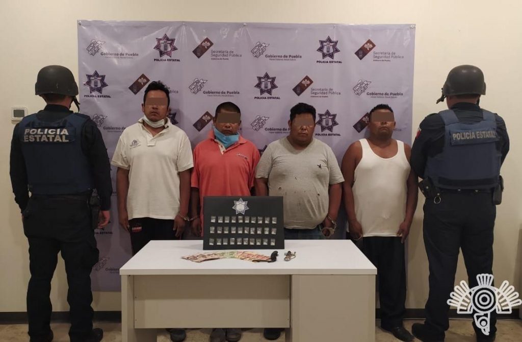 Banda de rateros en Caltepec, capturada por policías estatales