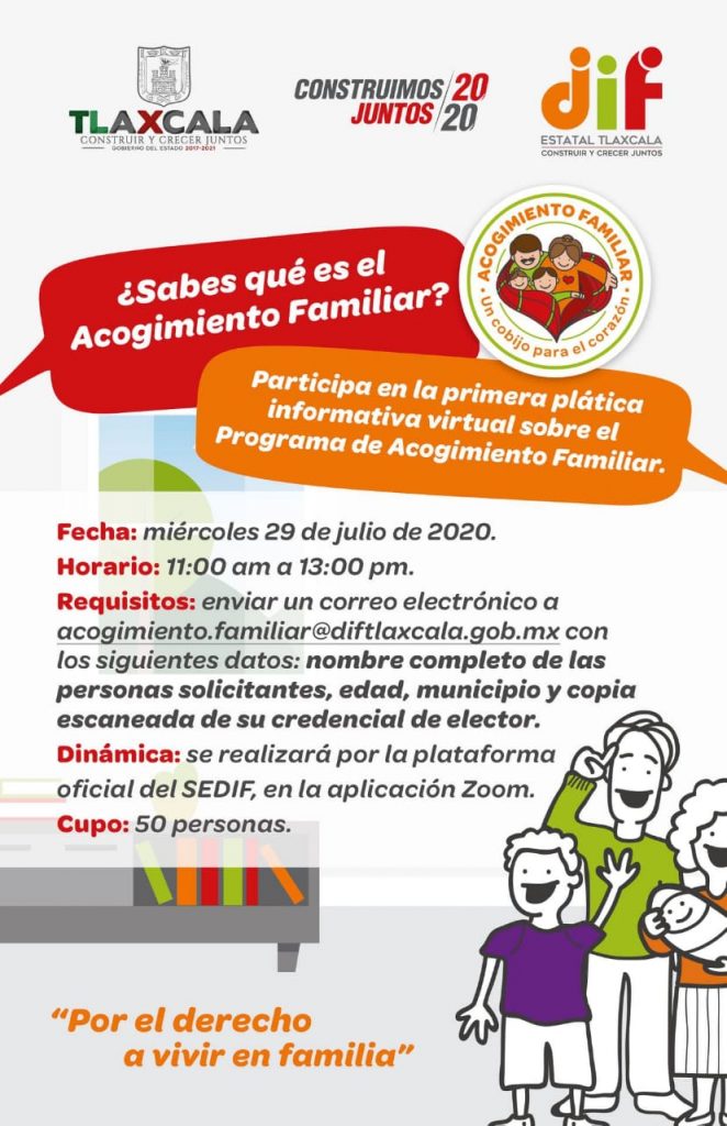 DIF estatal fortalece difusión del programa de acogimiento familiar