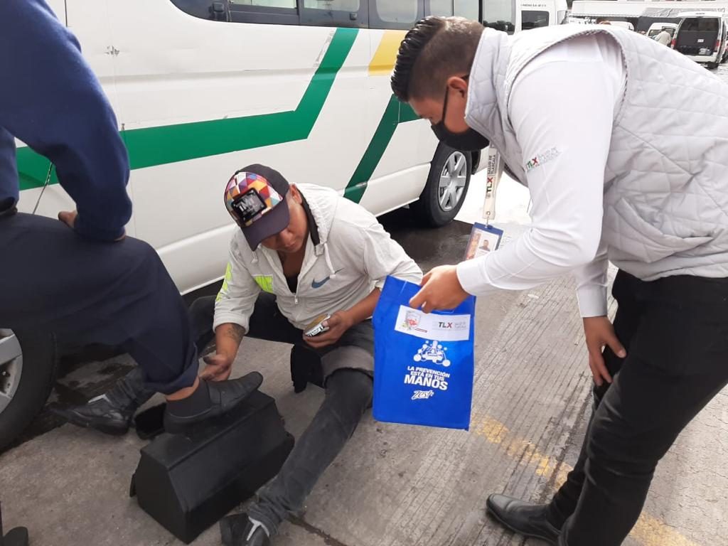 Desde Tlaxcala: Sesa entrega equipo anticovid19 a personas en situación de calle o vulnerables