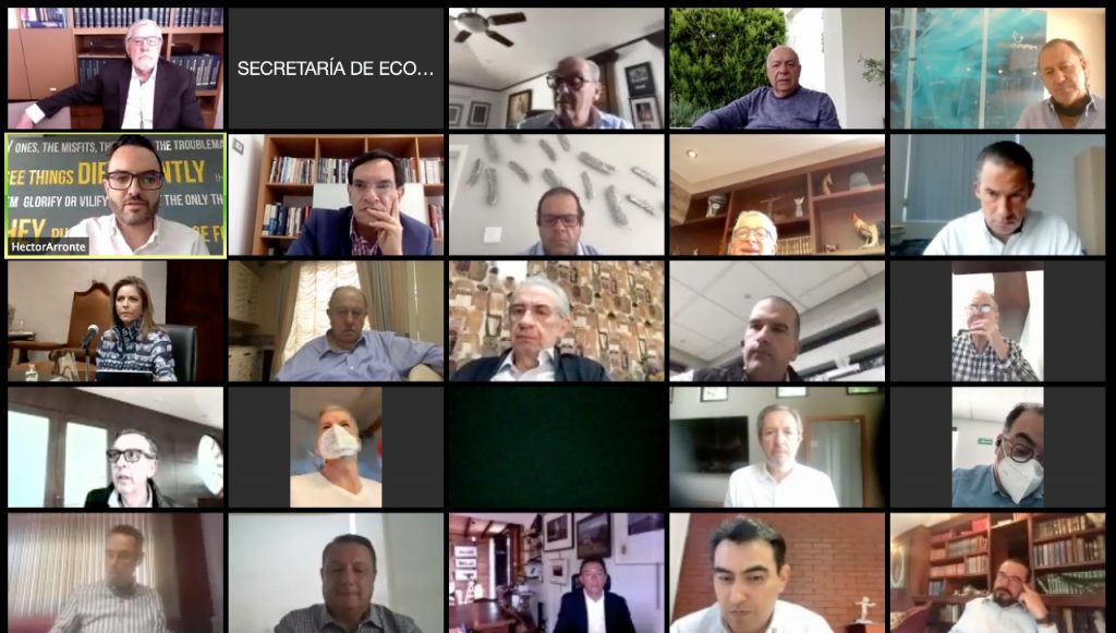 Video desde Puebla: Presidentes de empresas dialogan con el Gobernador y arropan estrategia frente al covid-19