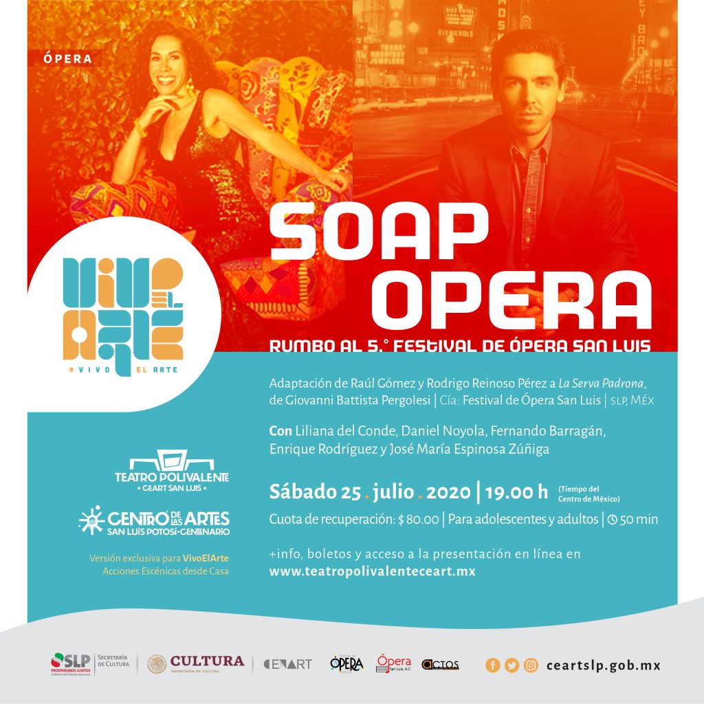 Soap Ópera en la cartelera de Vivo el arte