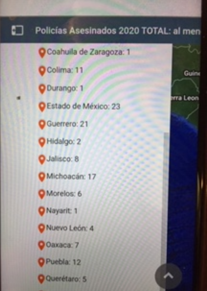 12 policías asesinados de enero a junio en Puebla