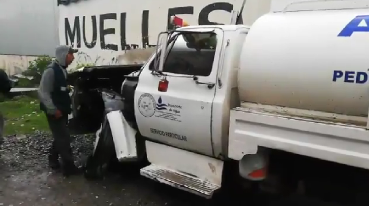 Esta tarde de lunes se registró un aparatoso accidente en la Col. Ignacio Mariscal