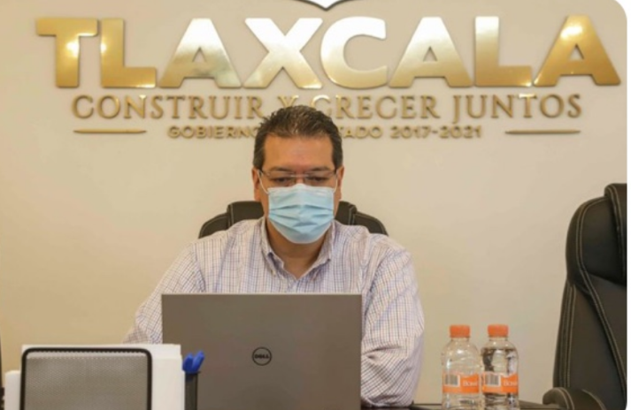 Desde  Tlaxcala: Marco Mena participa en reunión de la Conago sobre protocolos de reactivación económica