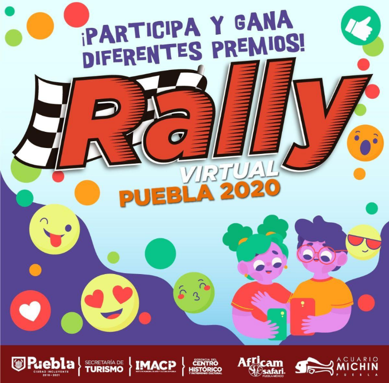 Gobierno de la Ciudad organiza Rally Virtual Puebla 2020 para difundir historia y cultura.
