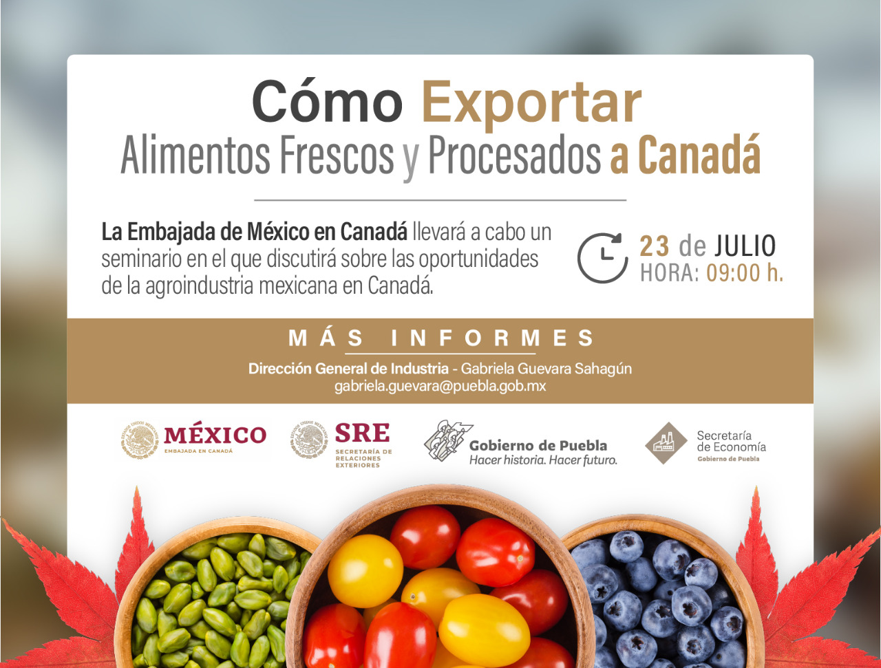 Oportunidades para exportaciones agroindustriales a Canadá