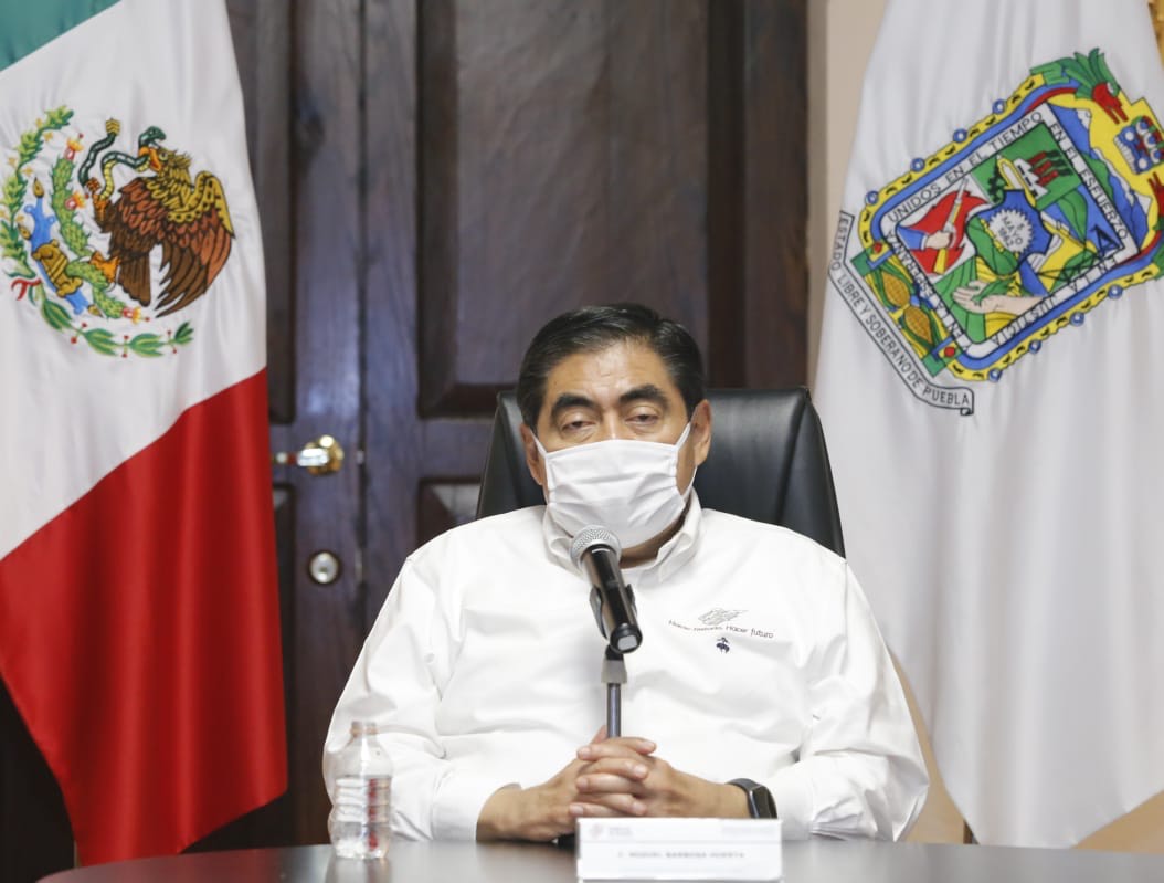 Video desde Puebla: Gobernador Barbosa adelantó que pronto se pasará al color naranja en el semáforo Covid 