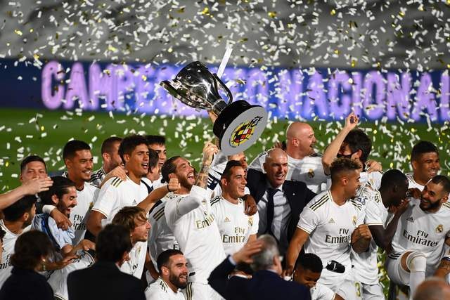 El Real Madrid se proclama campeón de La Liga española