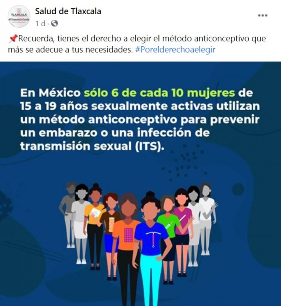 Difunde SESA mensajes informativos sobre salud sexual y reproductiva en redes sociales.