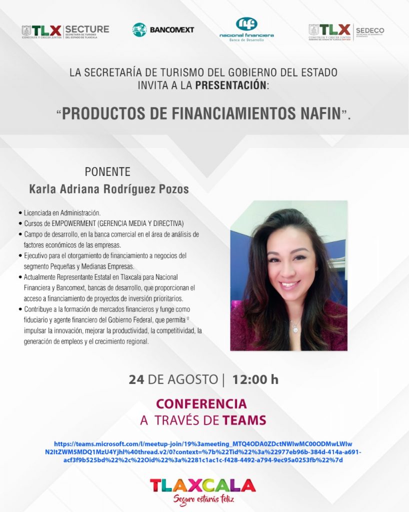 Presentarán SECTURE y SEDECO programa impulso Nafin a empresarios turísticos