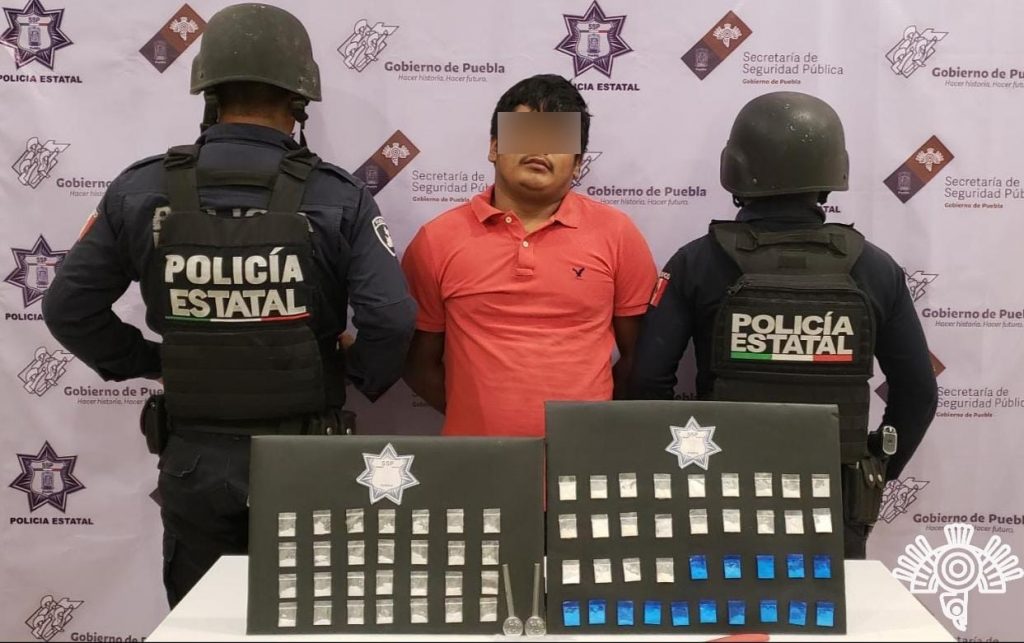 Captura policía estatal a presunto integrante de la banda de “El Cubano” en Tehuacán