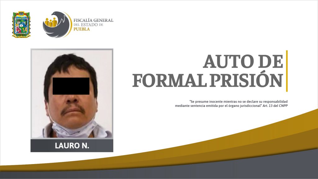 Formal prisión contra presunto responsable de homicidio hace 10 años