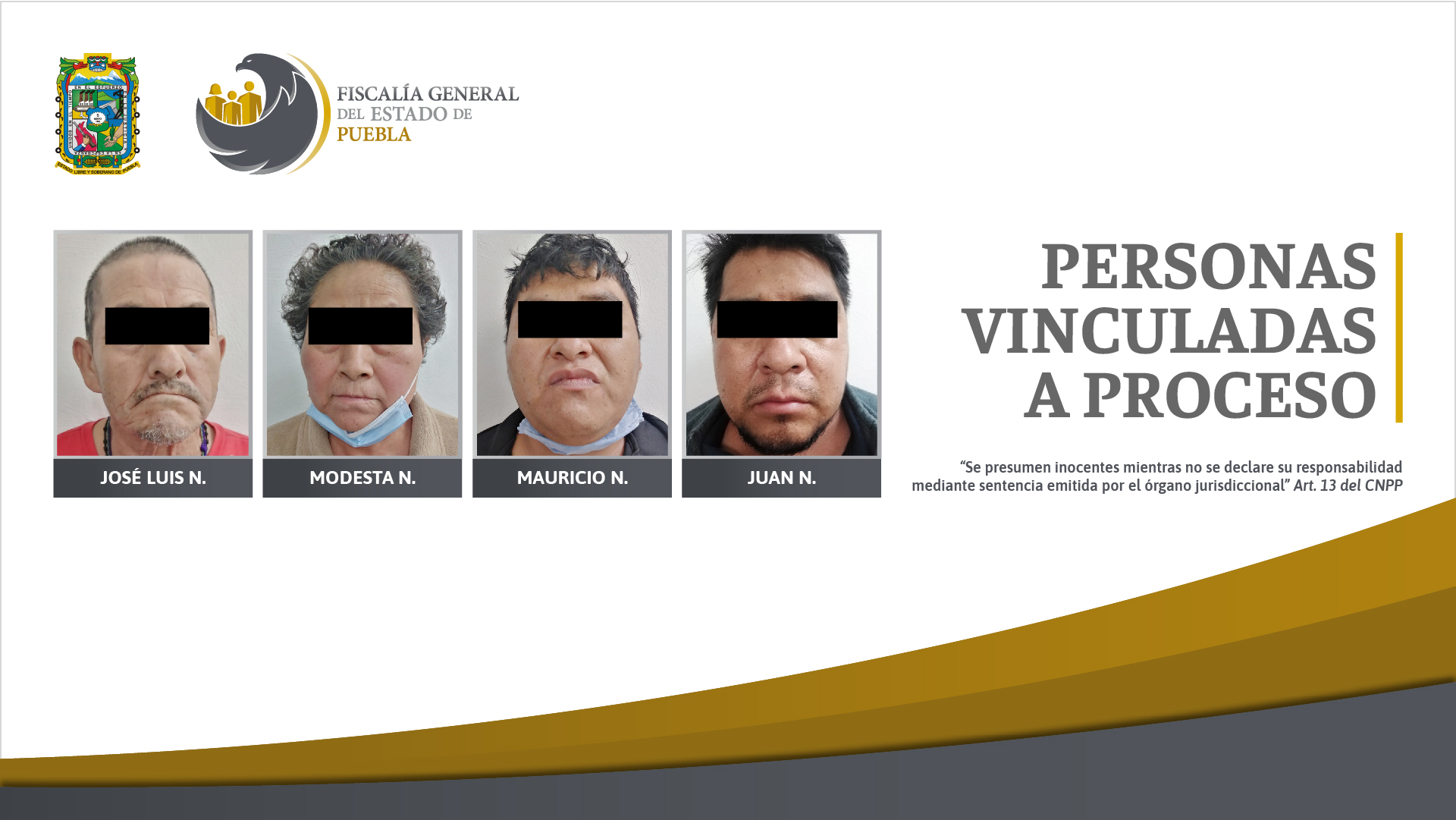 Fiscalía Puebla detuvo a 4 personas y aseguró más de 100 dosis de droga