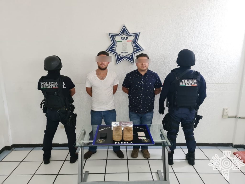 Detecta policía estatal paquetes con aparente marihuana en un tráiler