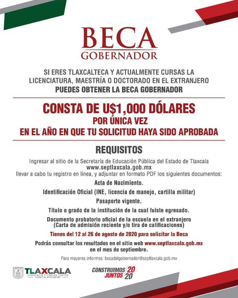 SEPE inicia registro para participar en la “Beca Gobernador “