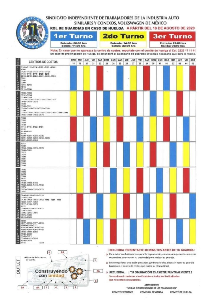 Sindicato de la VW mantiene firme el emplazamiento a huelga