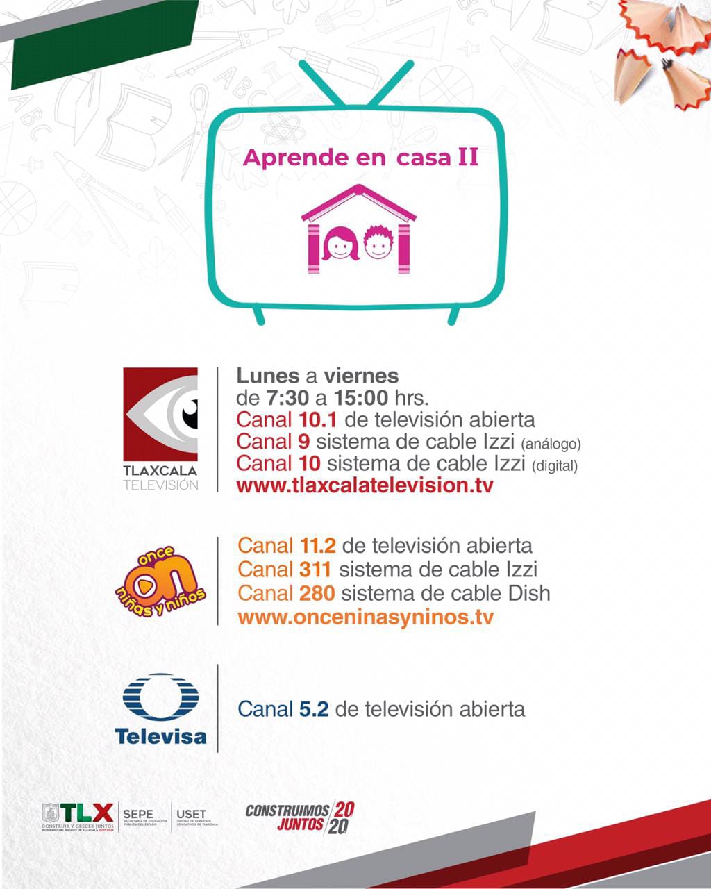 Tlaxcala Televisión se suma a las transmisiones de ‘Aprende en Casa II”: Sepe