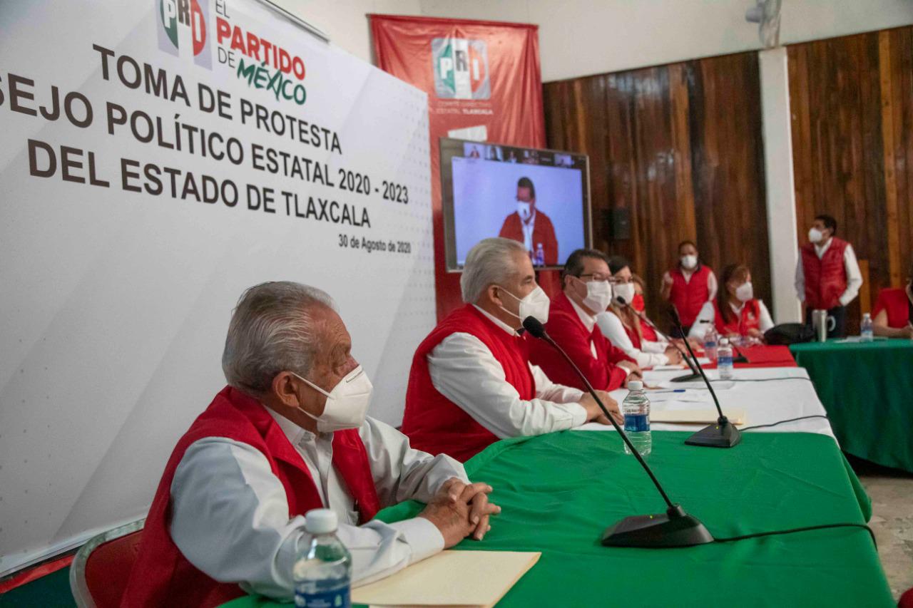 Desde Tlaxcala: Marco Mena encabeza reunión del Consejo Político y llama a los priistas a la unidad para ser competitivos