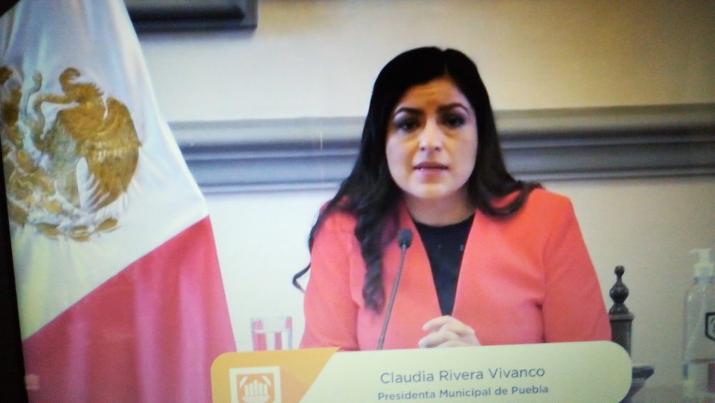 Seremos responsables y sólo se realizará ceremonia del 15 de septiembre: Claudia Rivera Vivanco