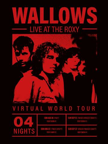 Wallows regresa a los escenarios con una gira mundial virtual, en la que presentarán 4 conciertos