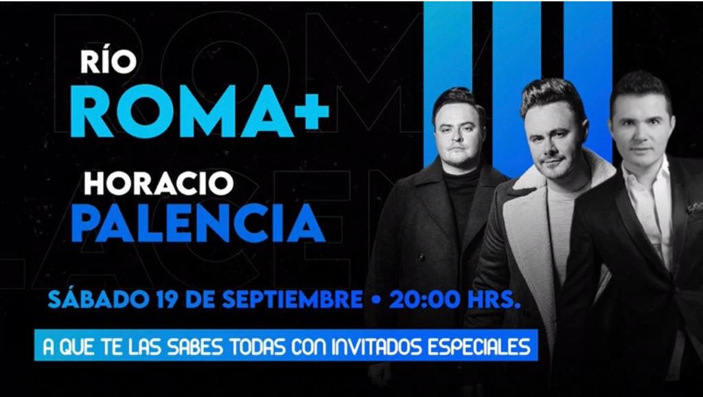 Concierto en vivo vía streaming IRREPETIBLE   Río Roma y Horacio Palencia